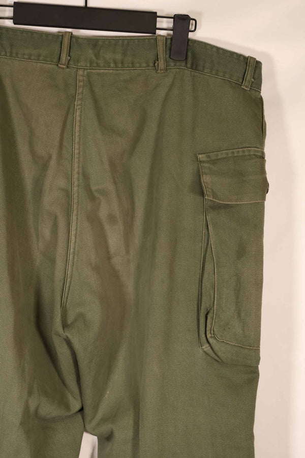 実物 1940年代〜50年代 アメリカ陸軍 M43 パンツカット コットンパンツ 中古品