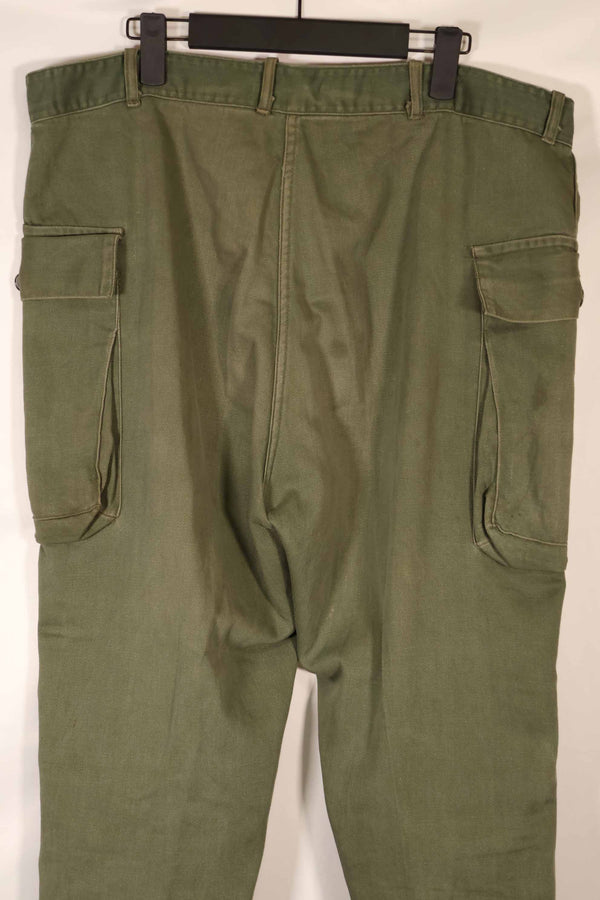 実物 1940年代〜50年代 アメリカ陸軍 M43 パンツカット コットンパンツ 中古品