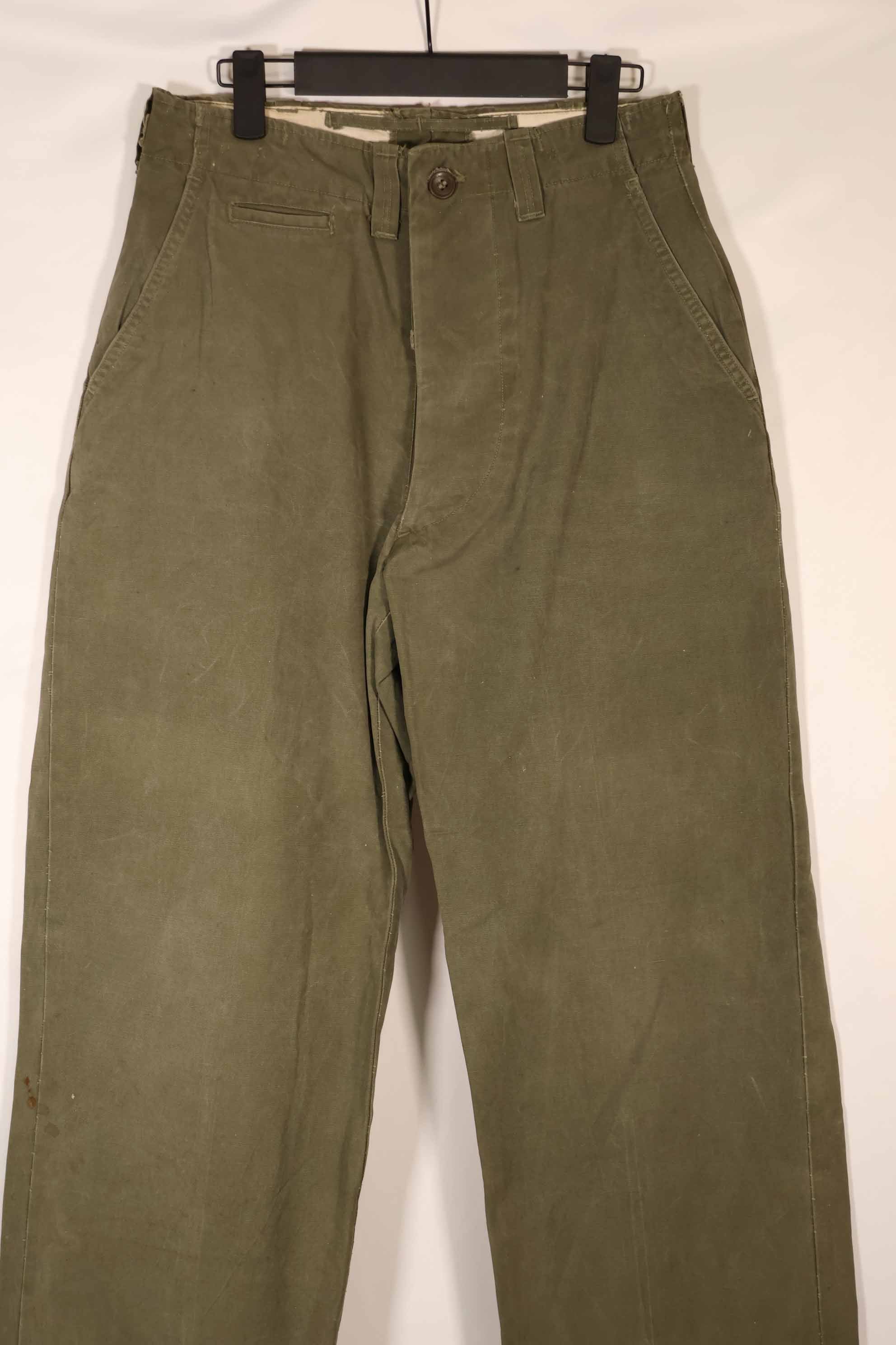 実物 1940年代 アメリカ陸軍 M45 コットンフィールドパンツ 中古品