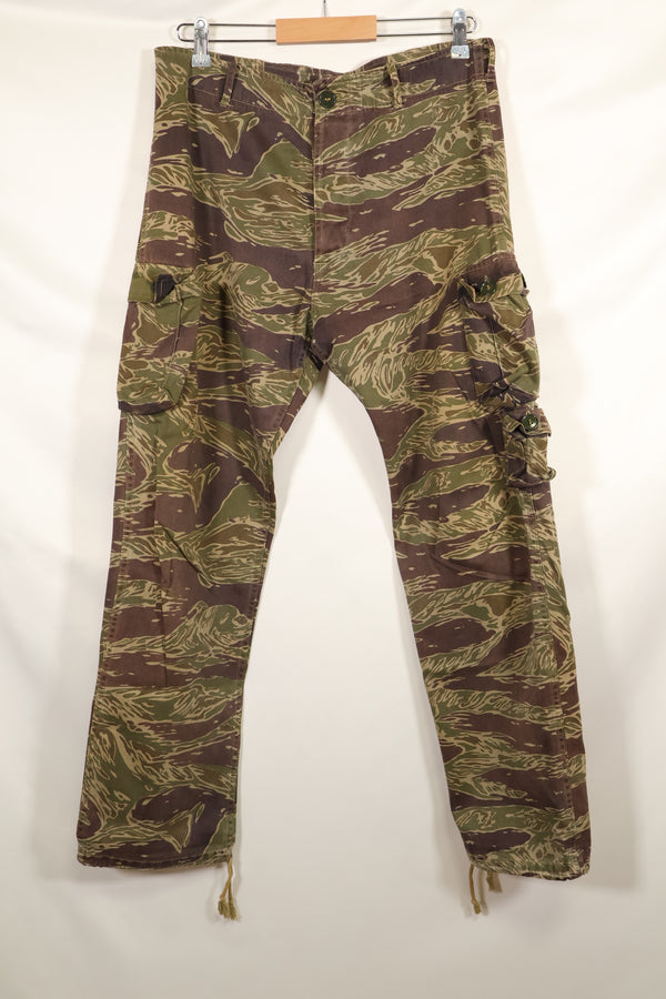 大阪 MASH製 A-M シルバータイガーストライプ Asian カット パンツ 中古品 退色あり