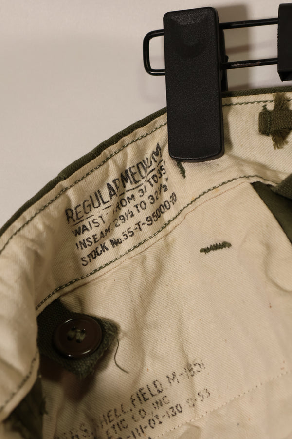実物 1953年製 M51 コットン フィールドパンツ 中古品 M-R