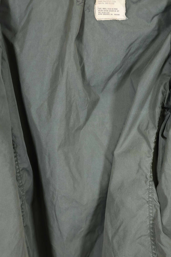 実物 1968年製 2nd Model M65 フィールドジャケット グレーライナー M-R 中古品