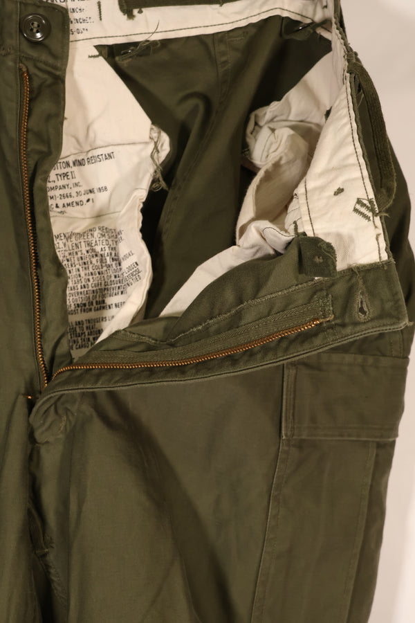 実物 1958年製 M51 コットン フィールドパンツ 中古品 S-R