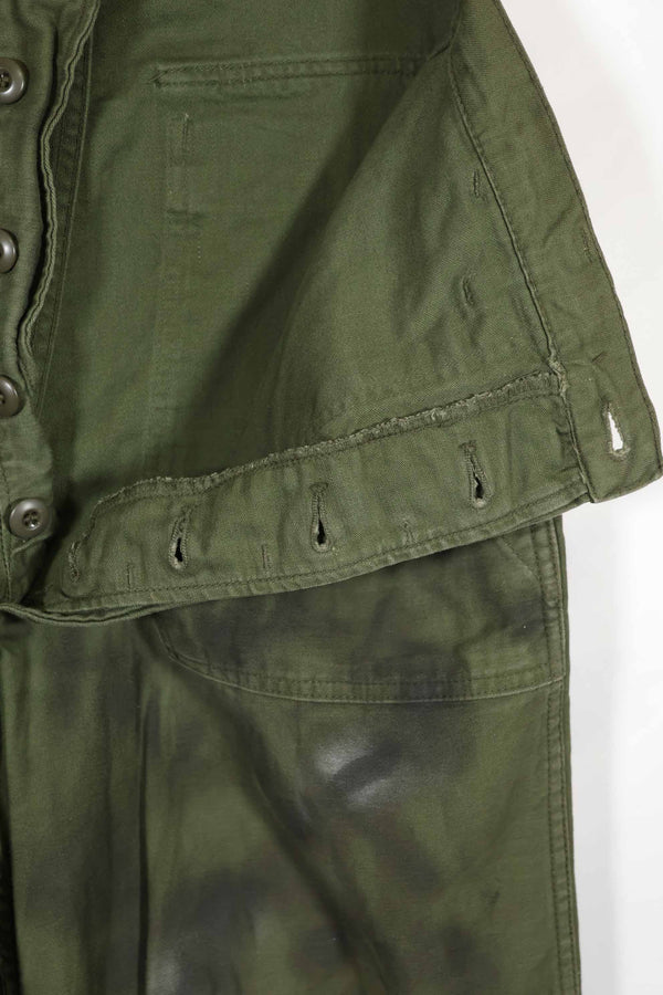 実物 1960年代ロット OG-107 ベイカーパンツ ハンドペイント迷彩 中古品
