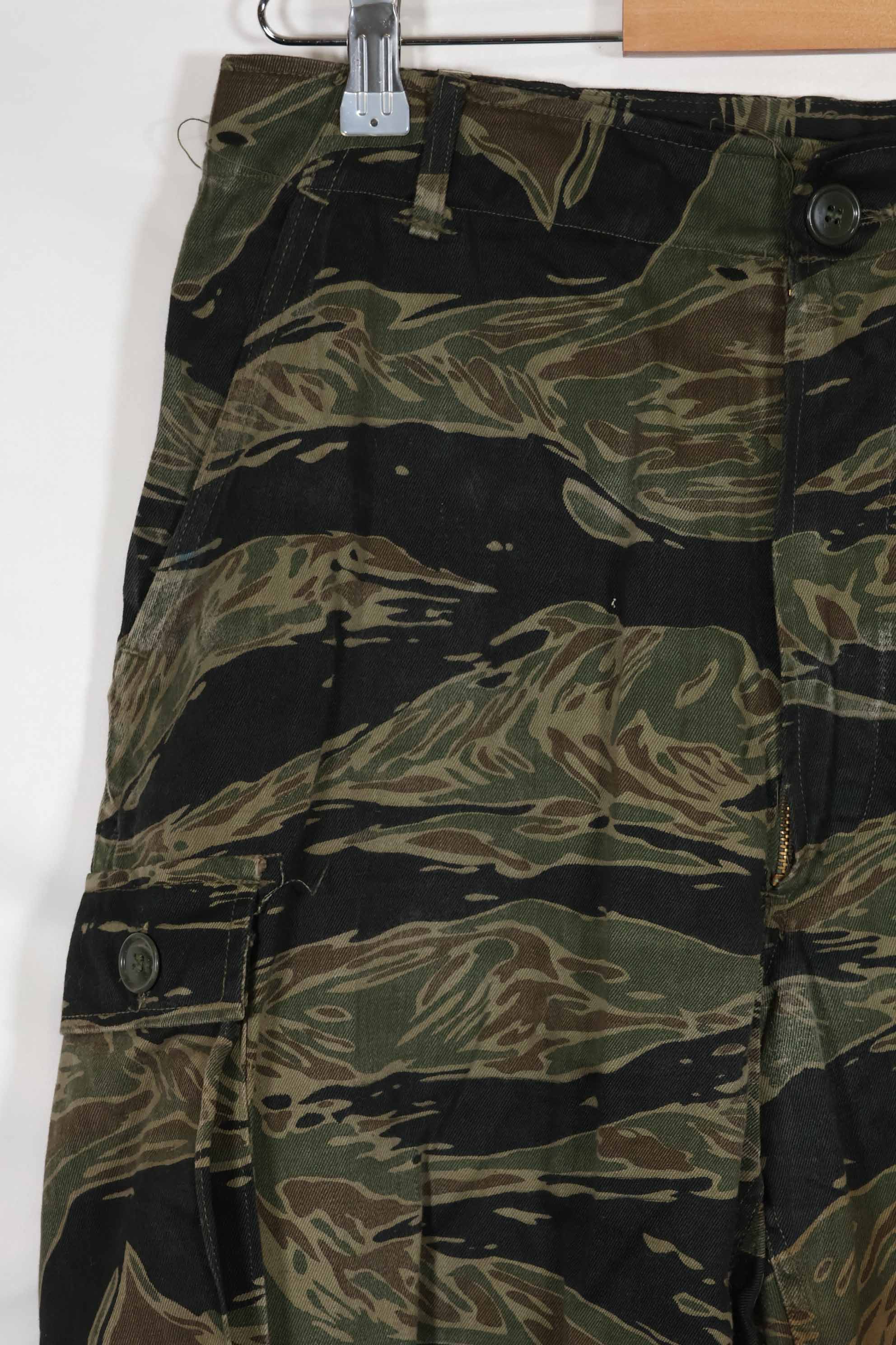 1965年頃 シルバータイガーストライプ タイガーストライプ パンツ US-S 中古品