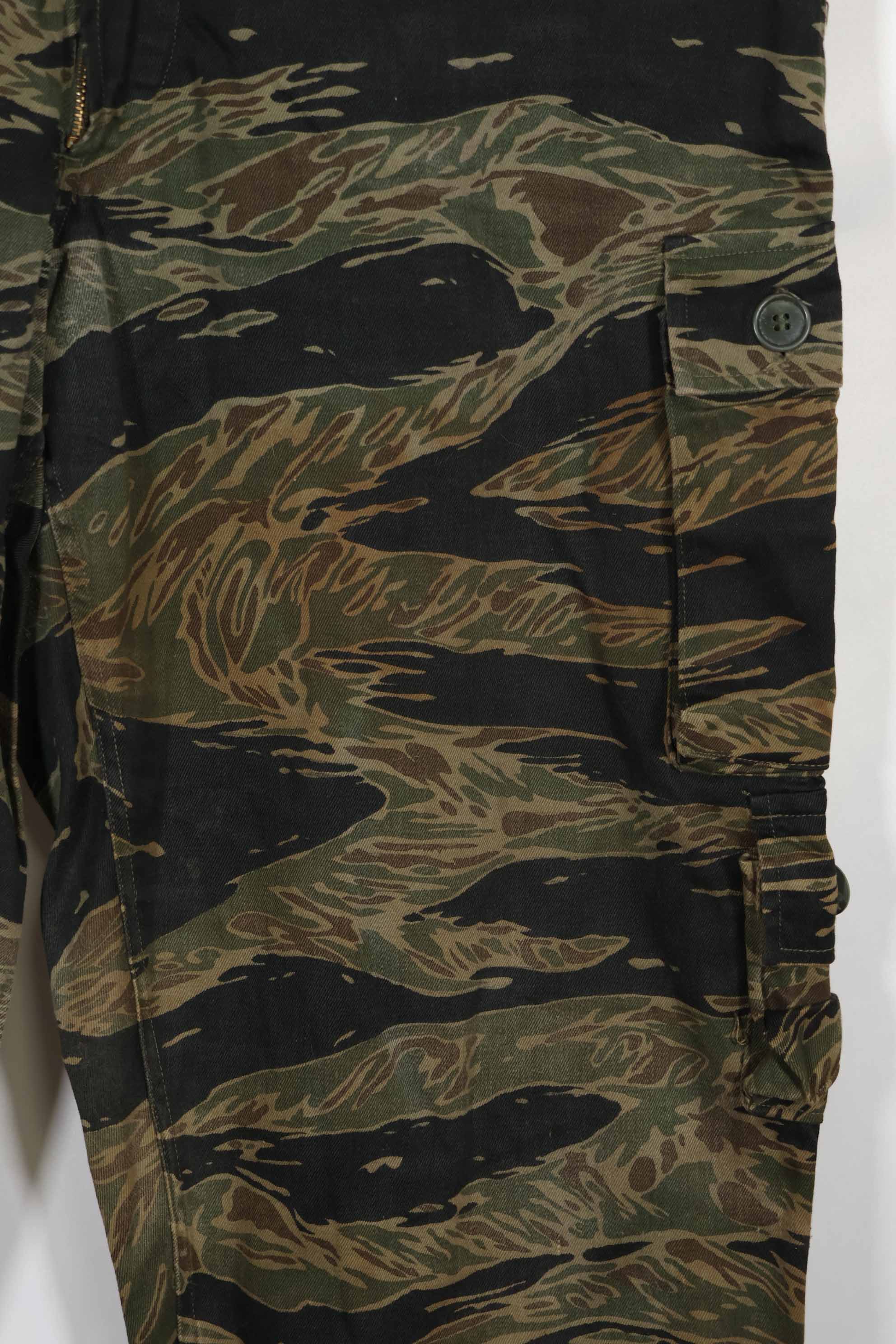 1965年頃 シルバータイガーストライプ タイガーストライプ パンツ US-S 中古品