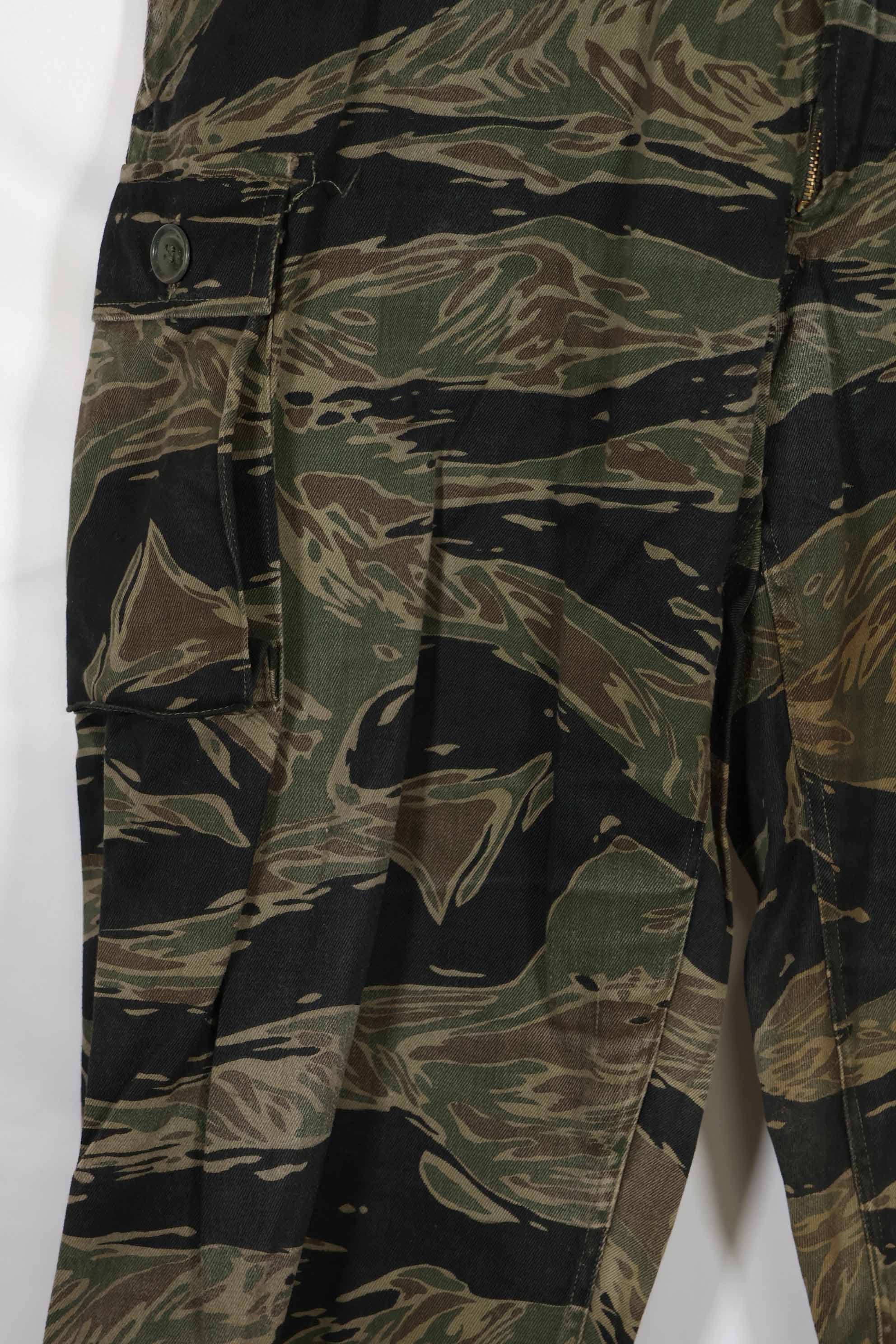 1965年頃 シルバータイガーストライプ タイガーストライプ パンツ US-S 中古品