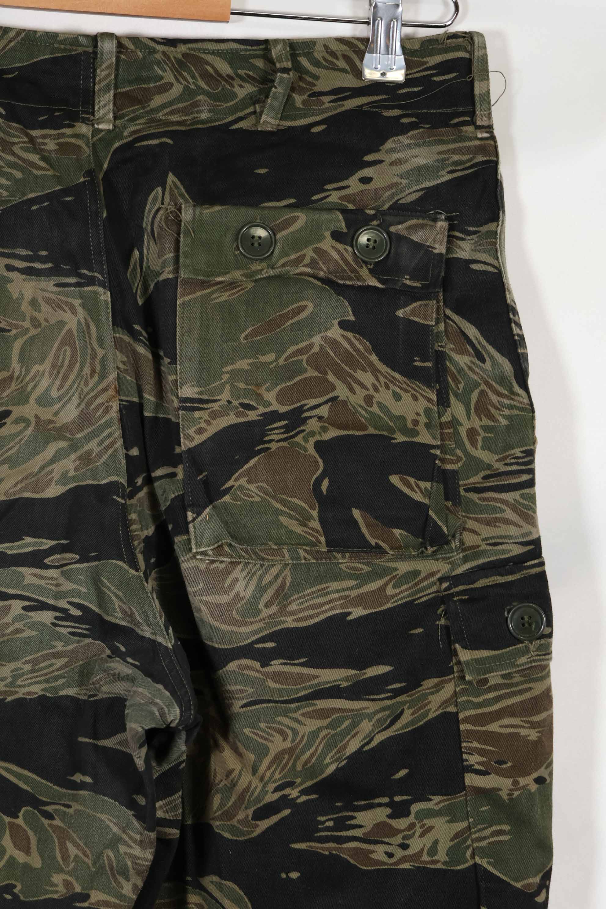 1965年頃 シルバータイガーストライプ タイガーストライプ パンツ US-S 中古品