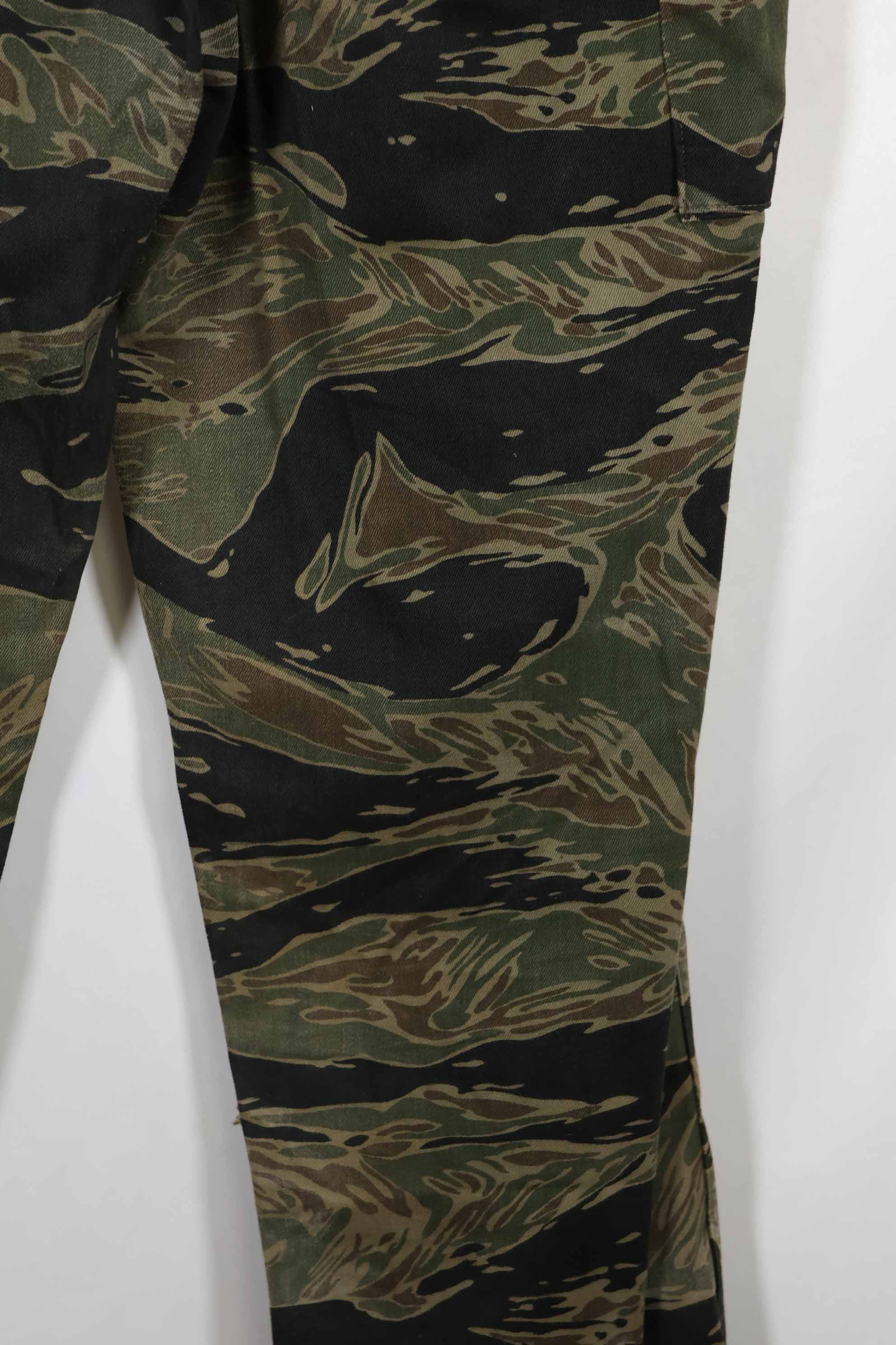 1965年頃 シルバータイガーストライプ タイガーストライプ パンツ US-S 中古品