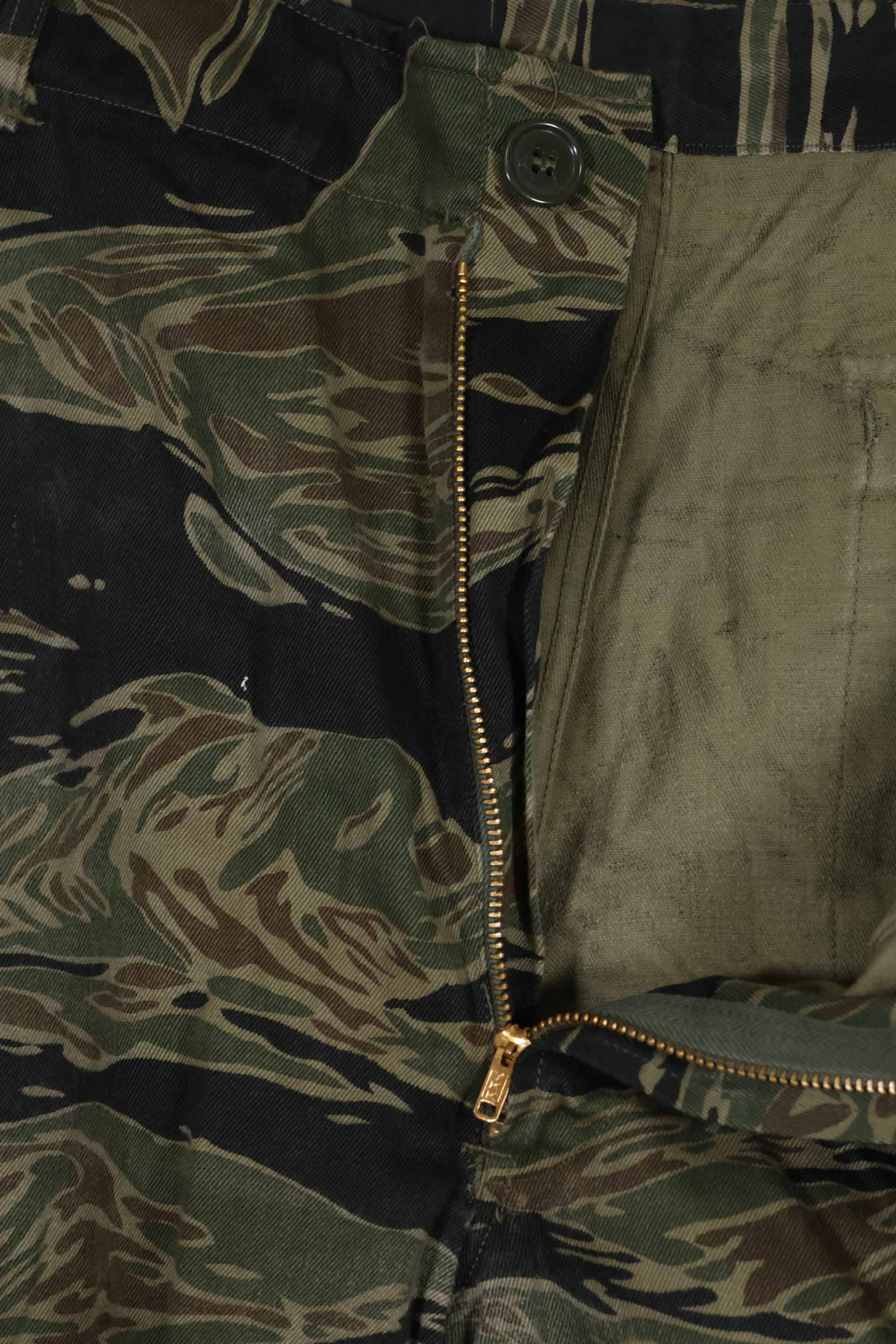 1965年頃 シルバータイガーストライプ タイガーストライプ パンツ US-S 中古品