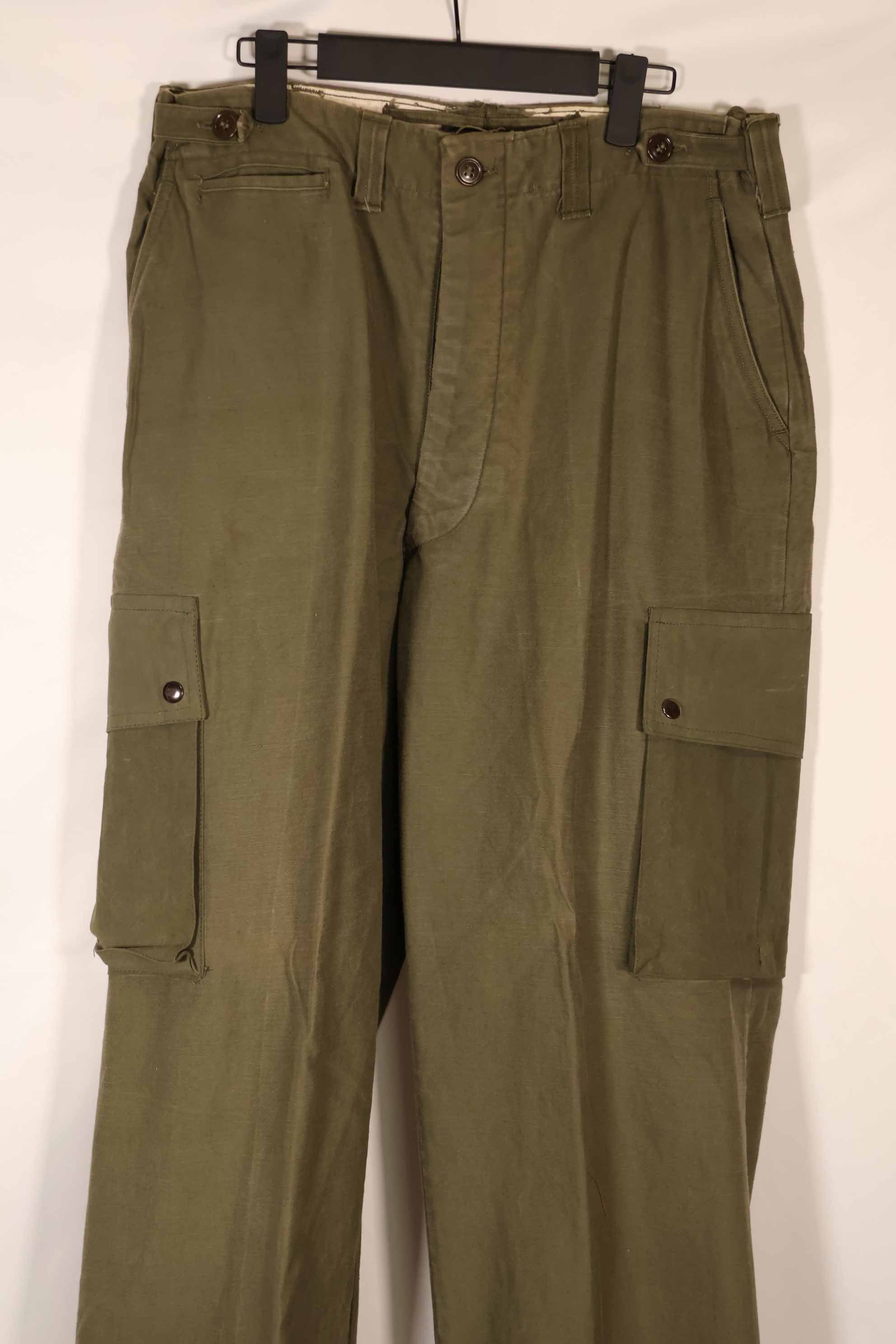 実物 1940〜50年代 アメリカ軍 M45 コットンフィールドパンツ 中古品