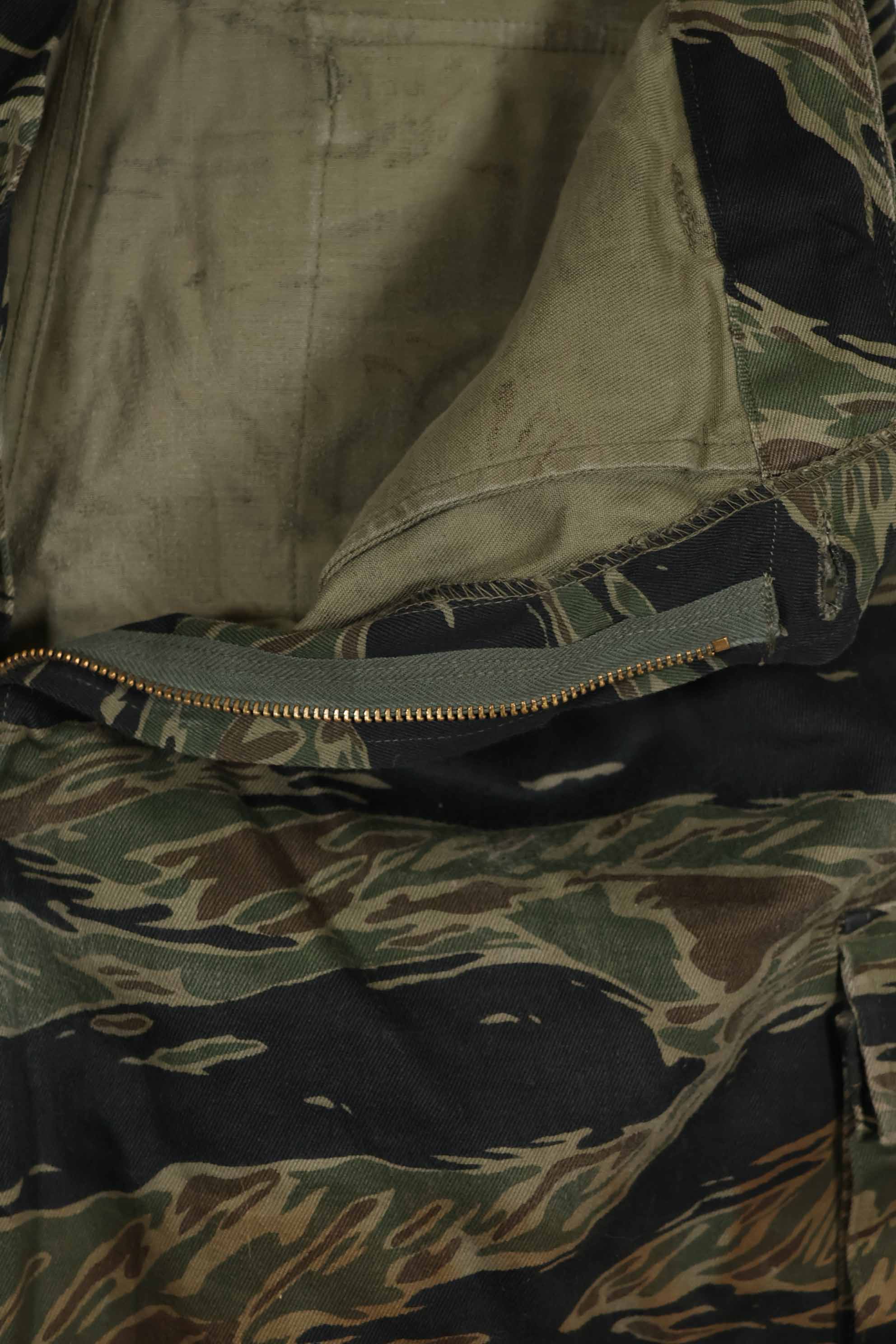 1965年頃 シルバータイガーストライプ タイガーストライプ パンツ US-S 中古品