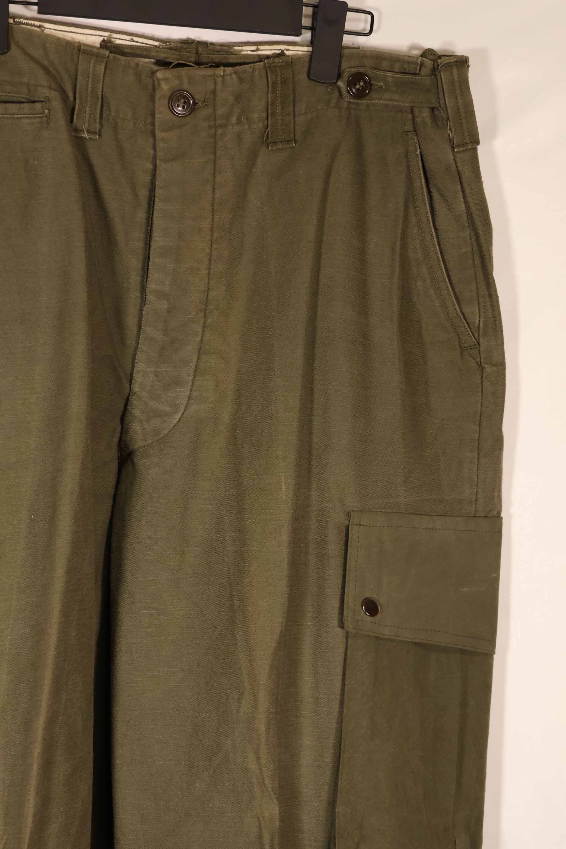 実物 1940〜50年代 アメリカ軍 M45 コットンフィールドパンツ 中古品