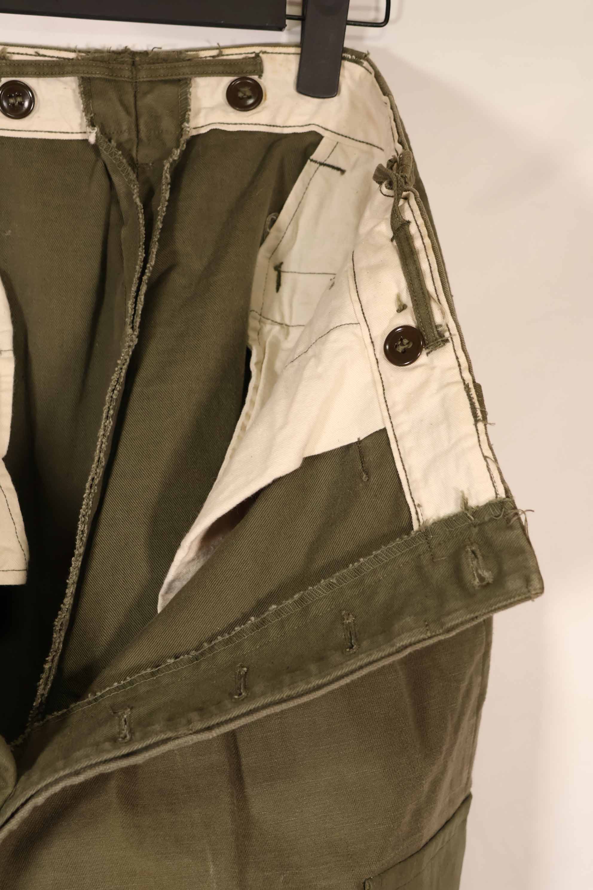 実物 1940〜50年代 アメリカ軍 M45 コットンフィールドパンツ 中古品