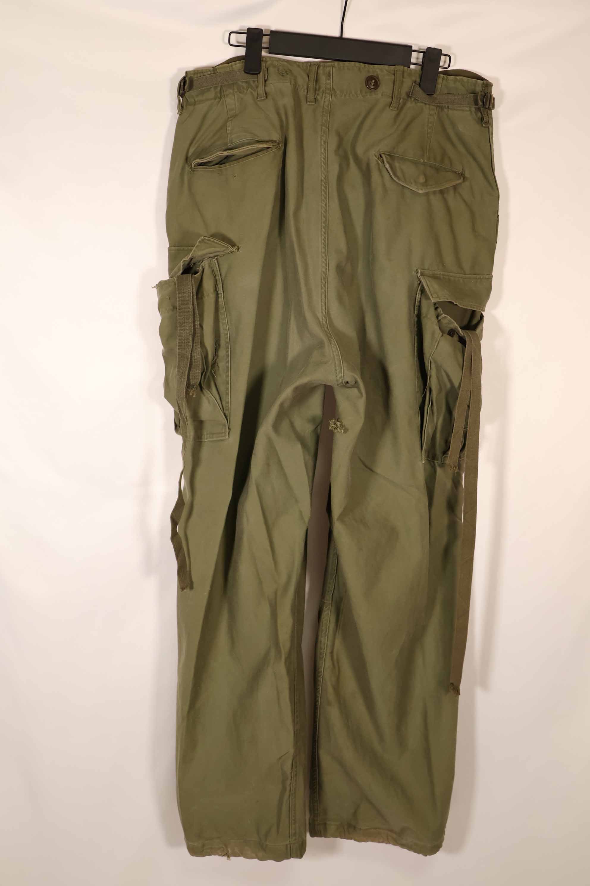 実物 1950年代 アメリカ陸軍 M51 コットンフィールドパンツ 中古品