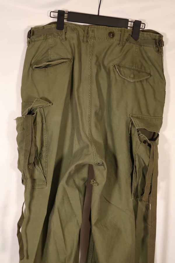 実物 1950年代 アメリカ陸軍 M51 コットンフィールドパンツ 中古品