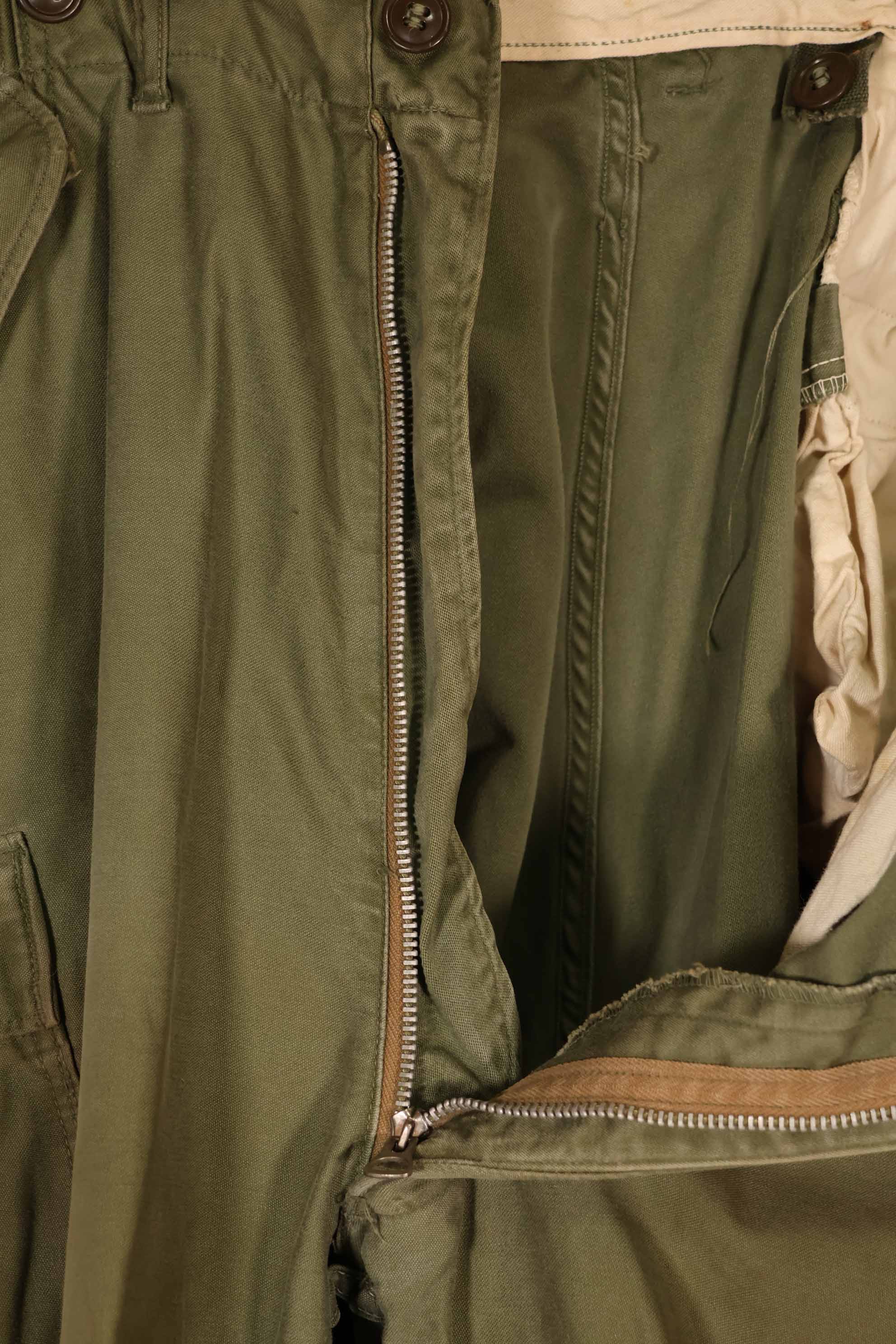 実物 1950年代 アメリカ陸軍 M51 コットンフィールドパンツ 中古品