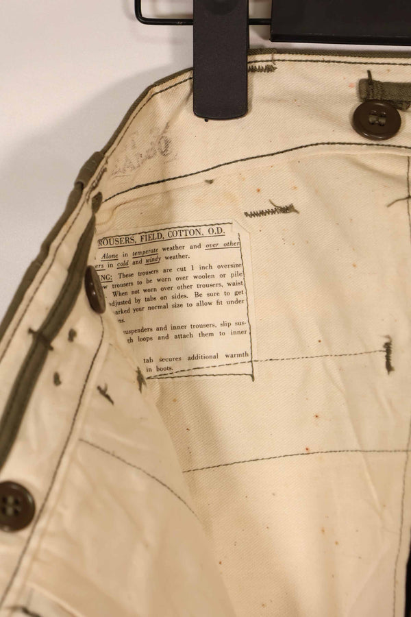 実物 1940年代後半〜50年代前半 M45 ODコットンフィールドパンツ 中古品 状態良い