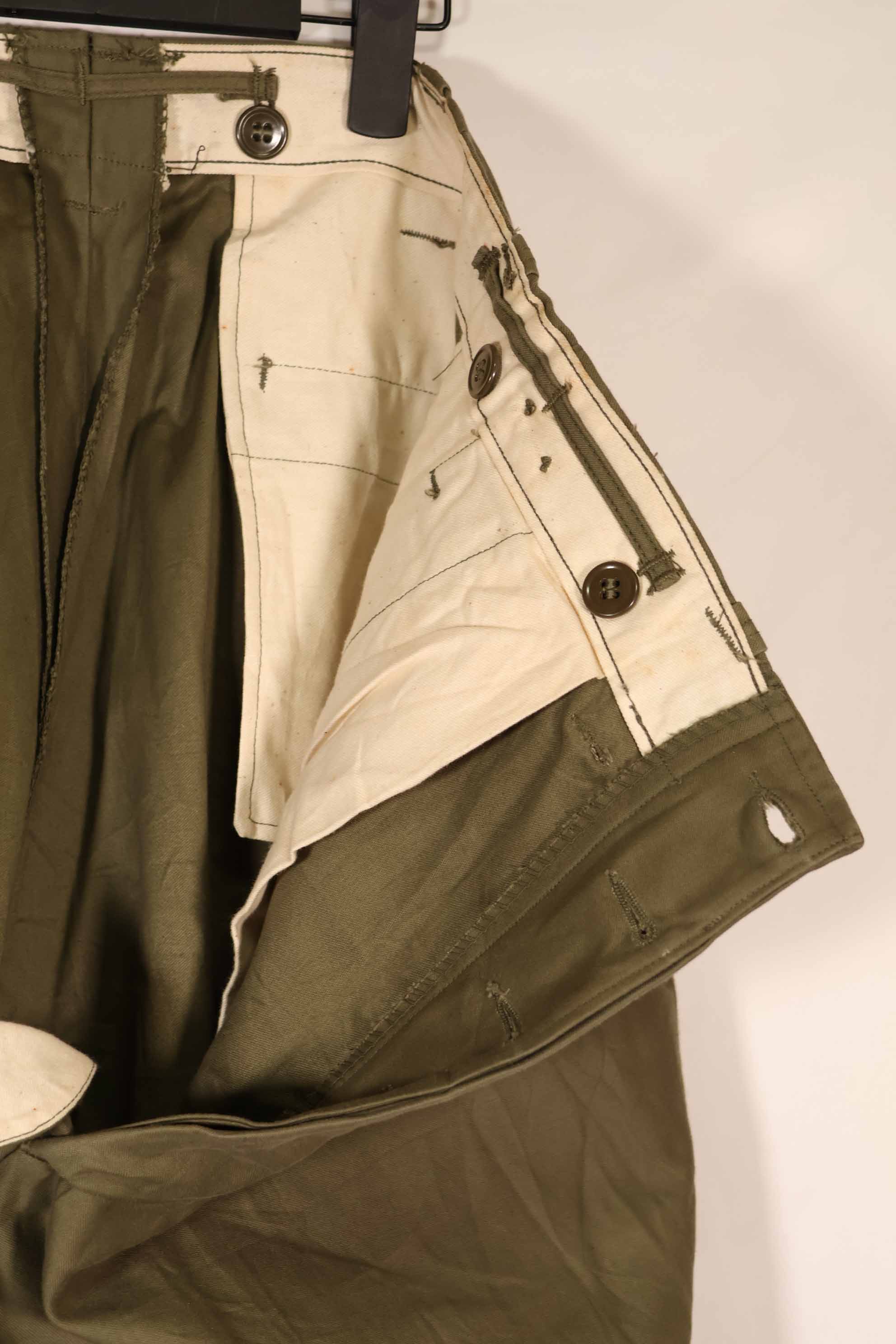 実物 1940年代後半〜50年代前半 M45 ODコットンフィールドパンツ 中古品 状態良い