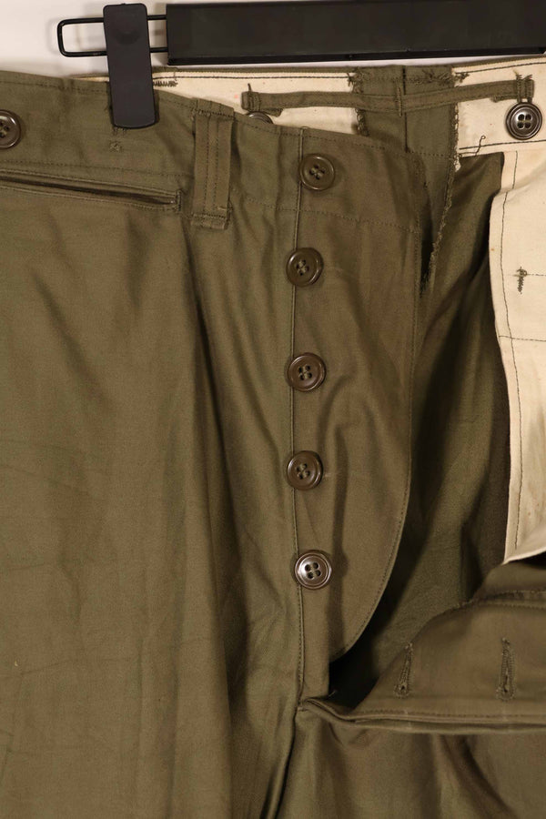 実物 1940年代後半〜50年代前半 M45 ODコットンフィールドパンツ 中古品 状態良い