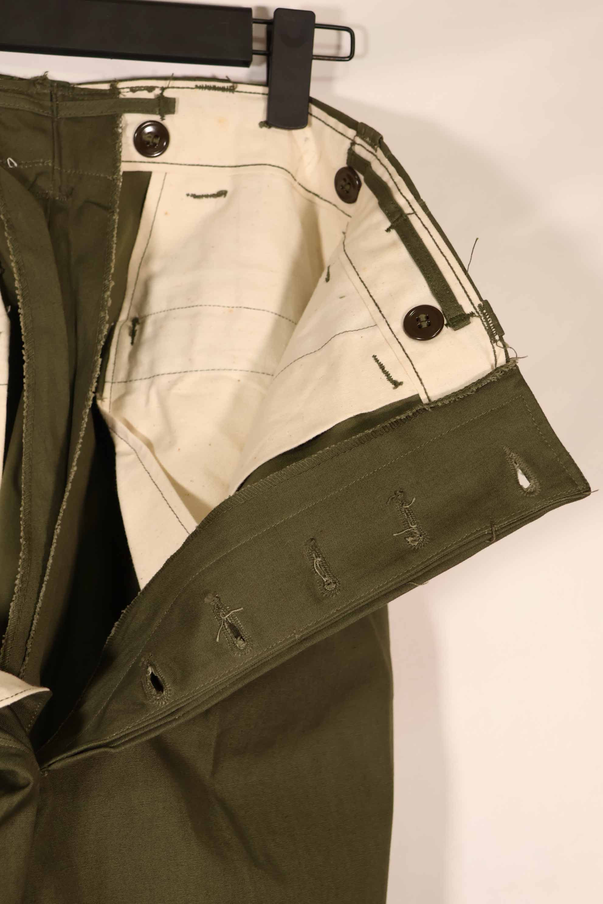 実物 1940年代後半〜50年代前半 M45 ODコットンフィールドパンツ ほぼ未使用 中古品