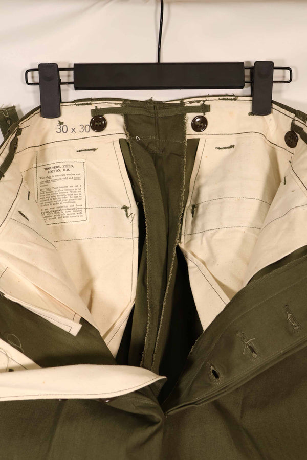 実物 1940年代後半〜50年代前半 M45 ODコットンフィールドパンツ ほぼ未使用 中古品