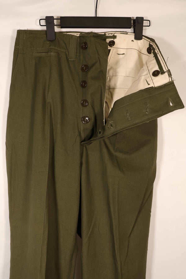 実物 1940年代後半〜50年代前半 M45 ODコットンフィールドパンツ ほぼ未使用 中古品