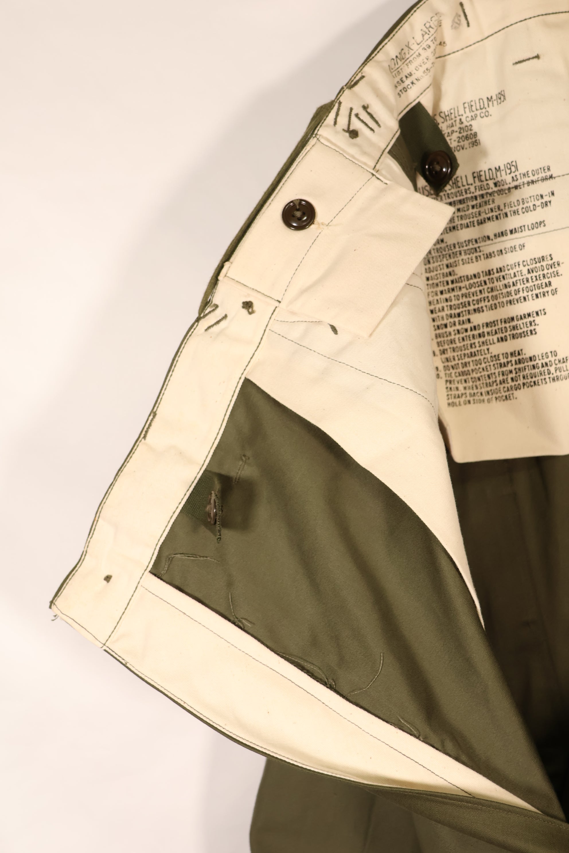 実物 1951年製 デッドストック M51 コットン フィールドパンツ X-LARGE-REGULAR