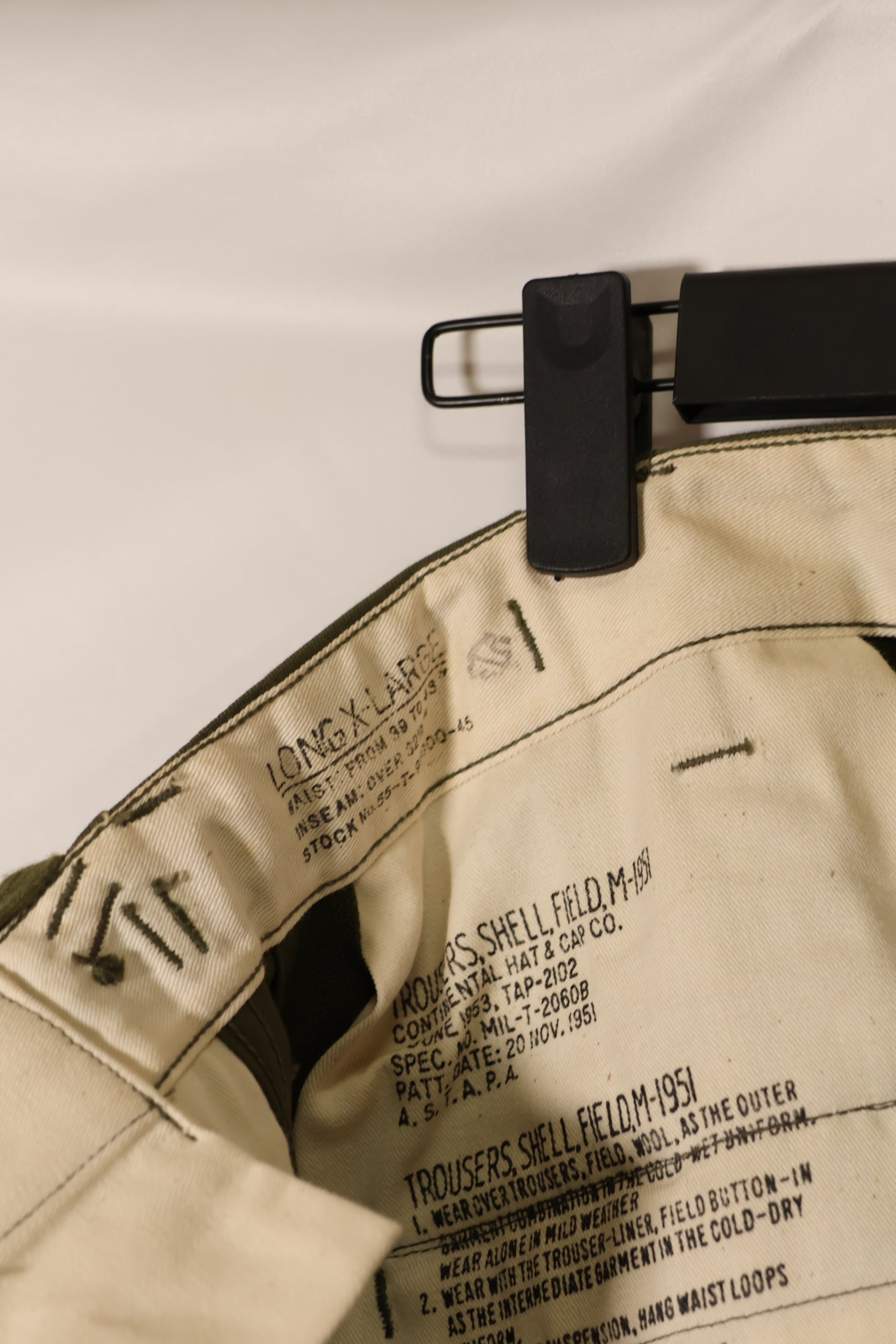 実物 1951年製 デッドストック M51 コットン フィールドパンツ X-LARGE-REGULAR