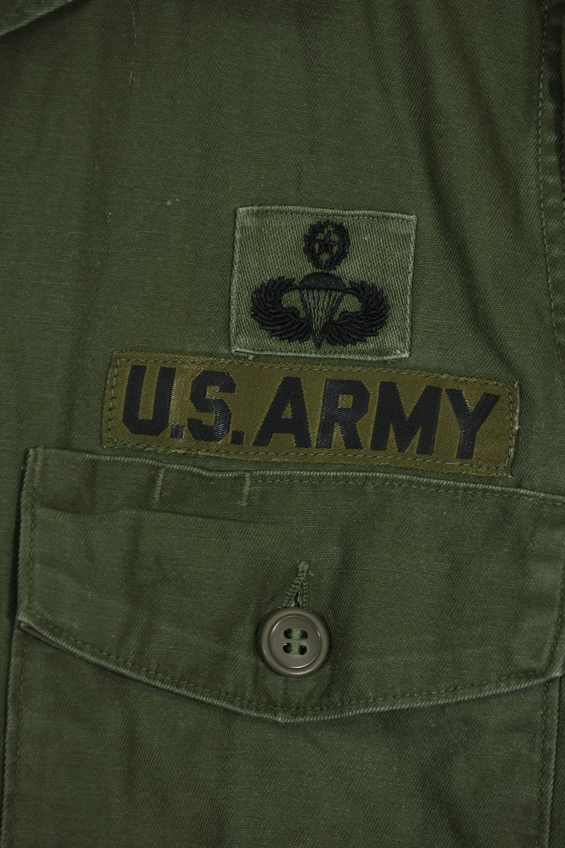 1960年代ロット OG-107 ユーティリティシャツ LOCKE 元SF隊員 放出 中古品