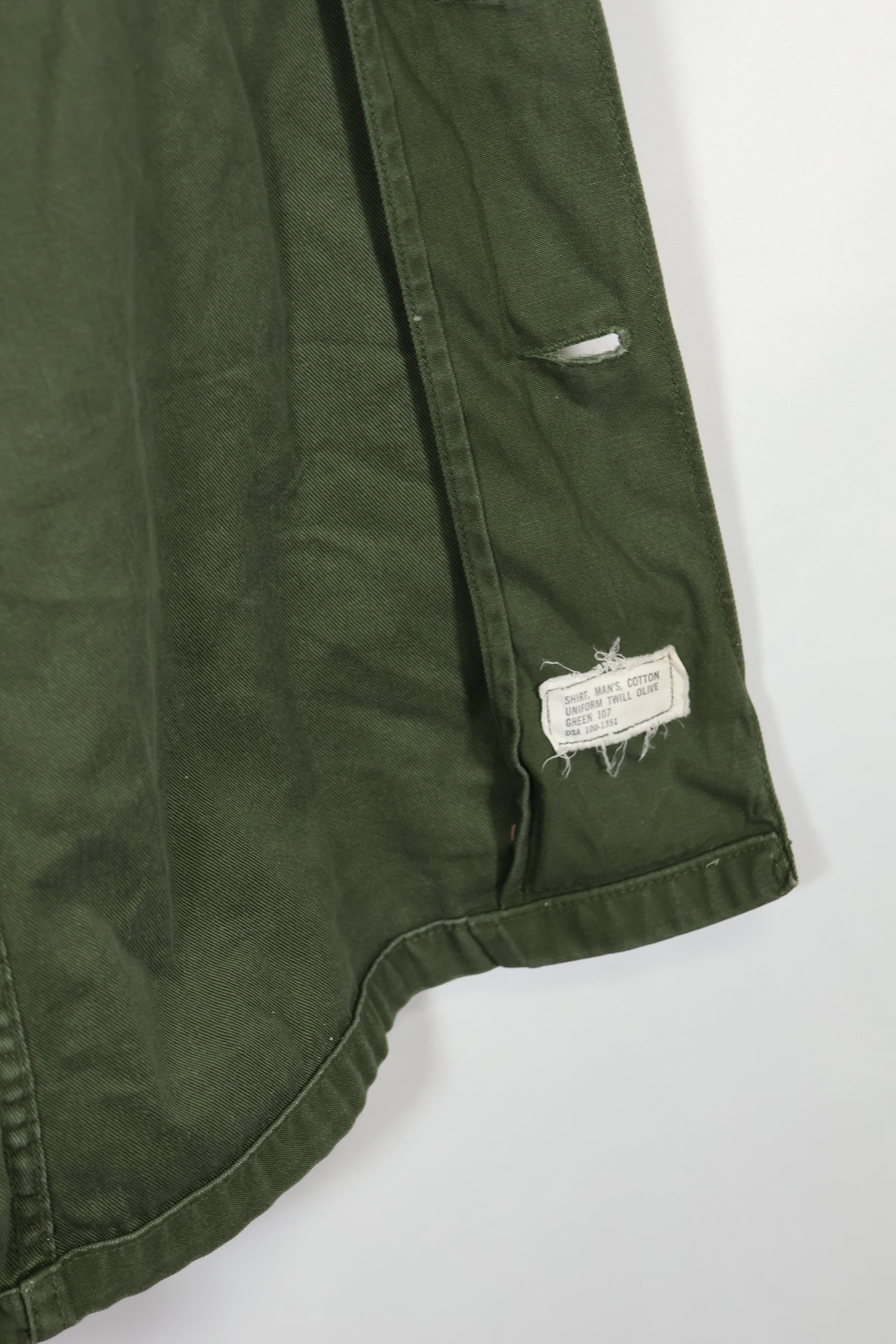 1960年代ロット OG-107 ユーティリティシャツ LOCKE 元SF隊員 放出 中古品