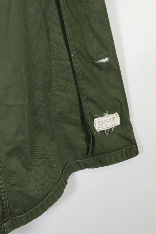 1960年代ロット OG-107 ユーティリティシャツ LOCKE 元SF隊員 放出 中古品