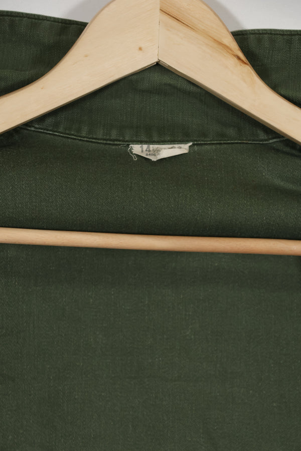 1960年代ロット OG-107 ユーティリティシャツ LOCKE 元SF隊員 放出 中古品 カラーパッチ