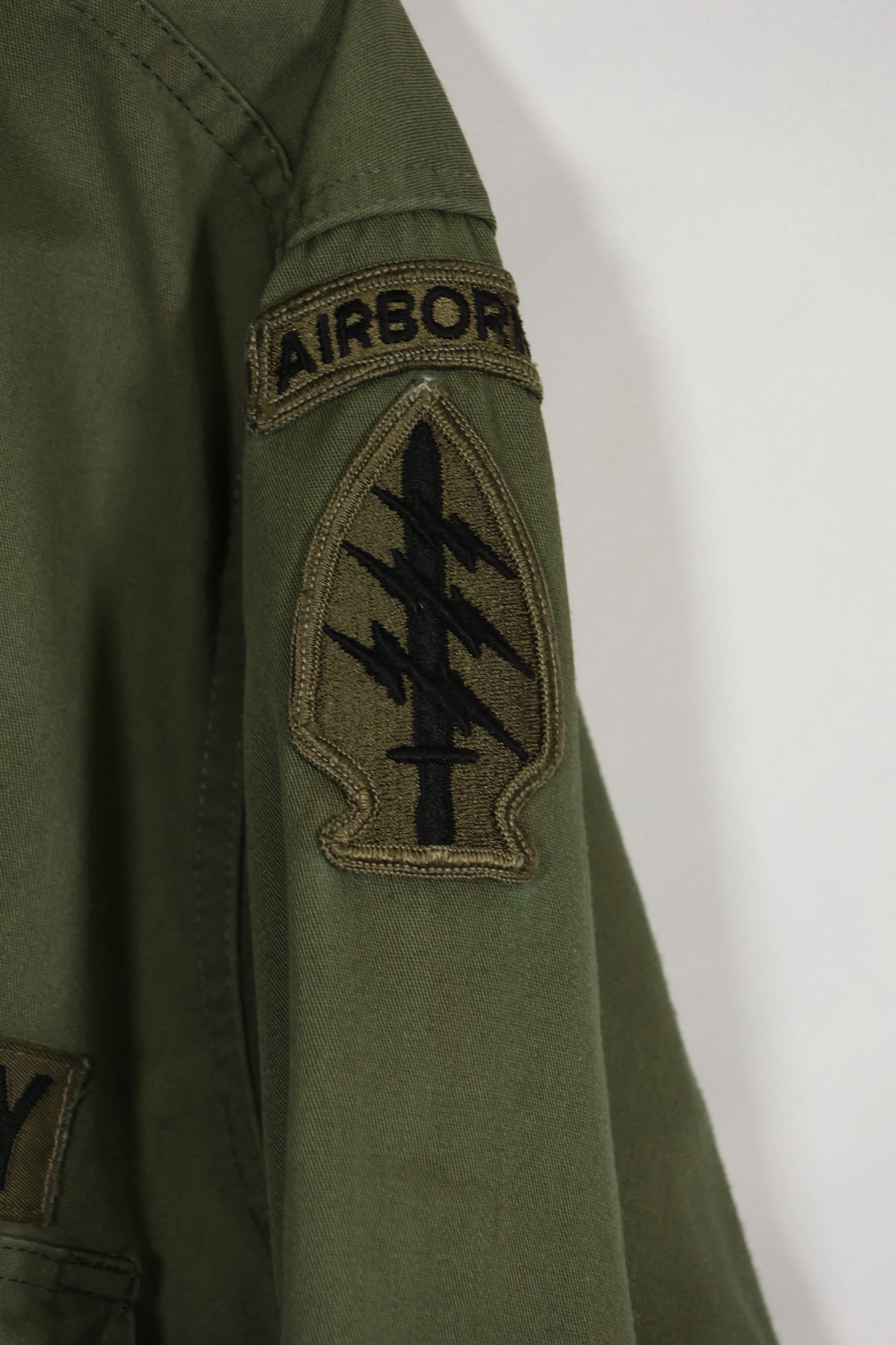 1960年代ロット OG-107 ユーティリティシャツ LOCKE 元SF隊員 放出 中古品 ノーアイロンシャツ A