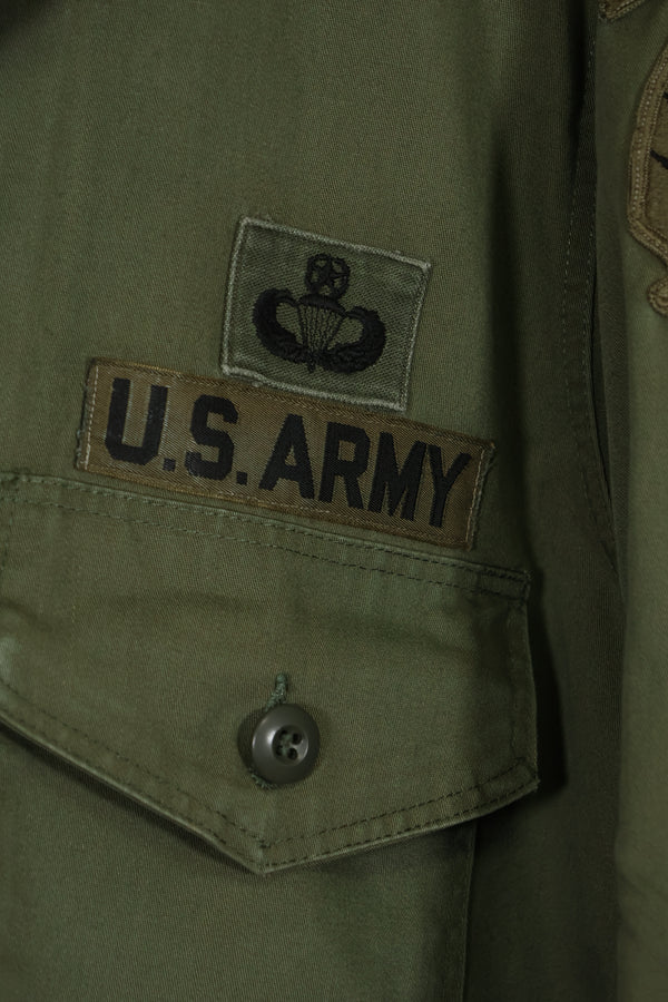 1960年代ロット OG-107 ユーティリティシャツ LOCKE 元SF隊員 放出 中古品 ノーアイロンシャツ A