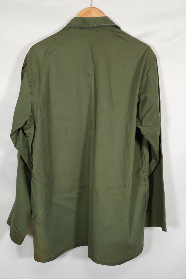 1960年代ロット OG-107 ユーティリティシャツ LOCKE 元SF隊員 放出 中古品 ノーアイロンシャツ A