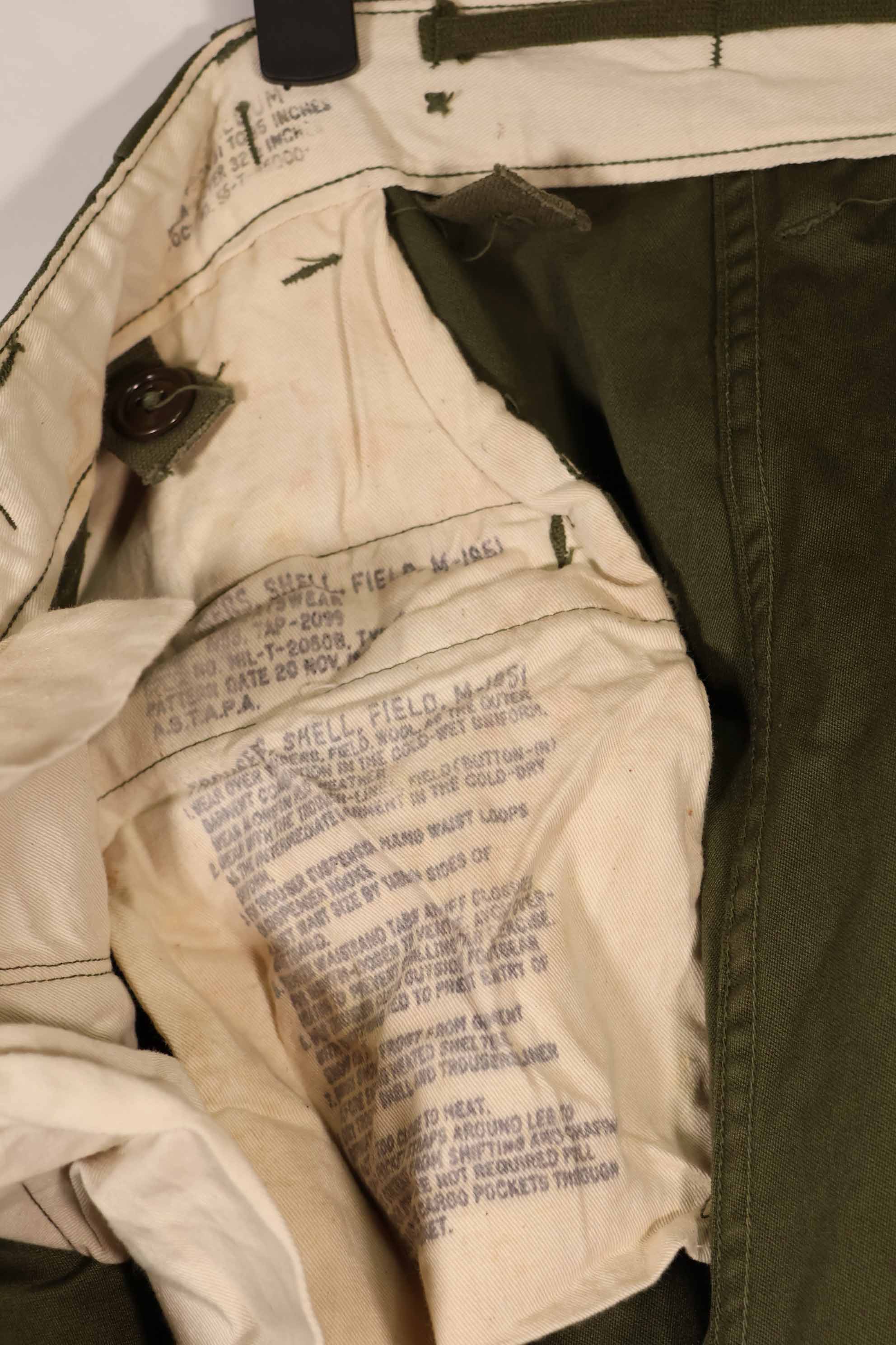 実物 1951年製 M51 コットン フィールドパンツ M-L 中古品