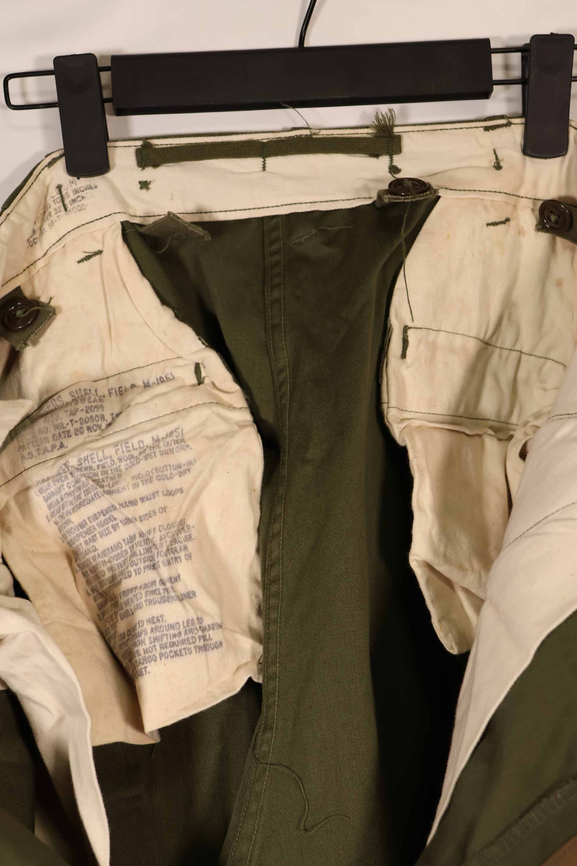 実物 1951年製 M51 コットン フィールドパンツ M-L 中古品