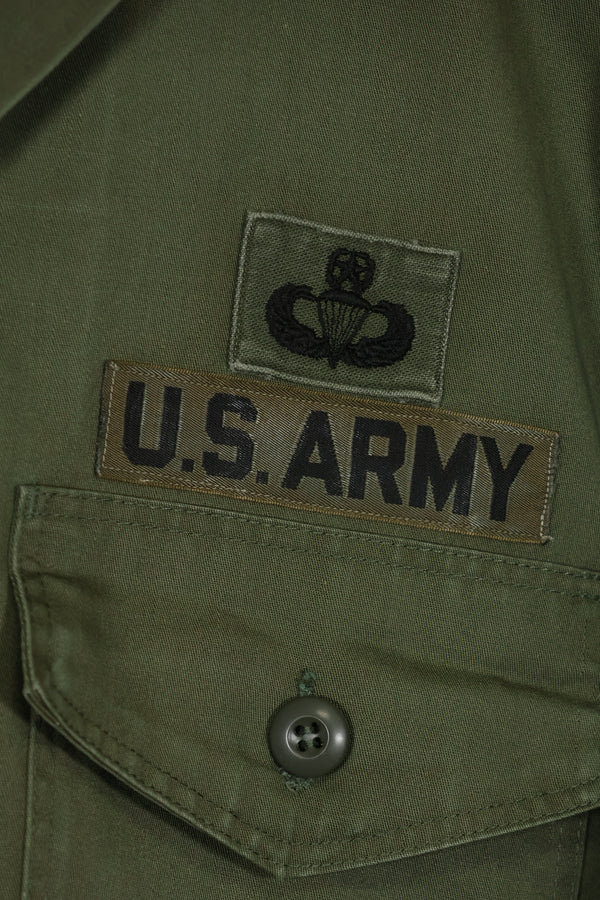 1960年代ロット OG-107 ユーティリティシャツ LOCKE 元SF隊員 放出 中古品 ノーアイロンシャツ B