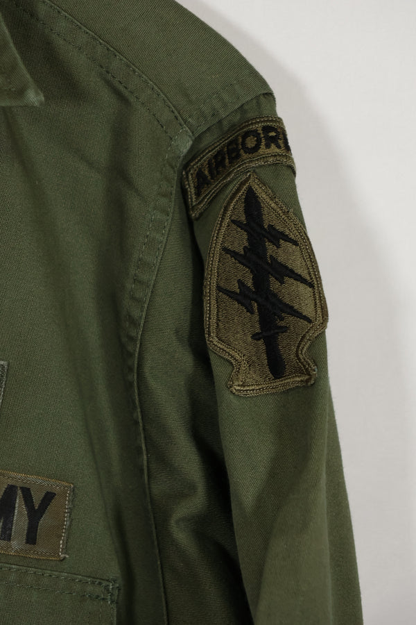 1960年代ロット OG-107 ユーティリティシャツ LOCKE 元SF隊員 放出 中古品 ノーアイロンシャツ B