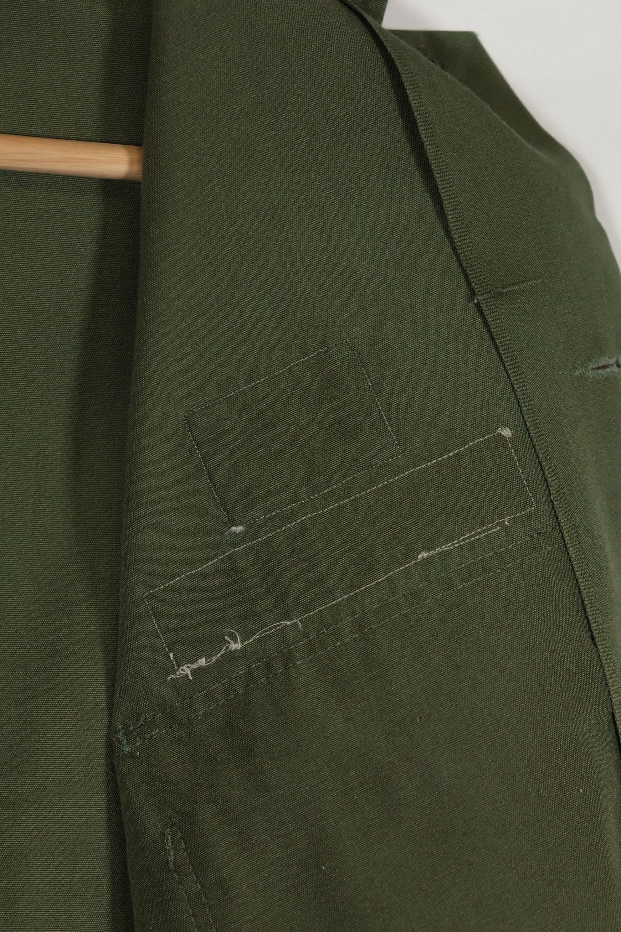 1960年代ロット OG-107 ユーティリティシャツ LOCKE 元SF隊員 放出 中古品 ノーアイロンシャツ B