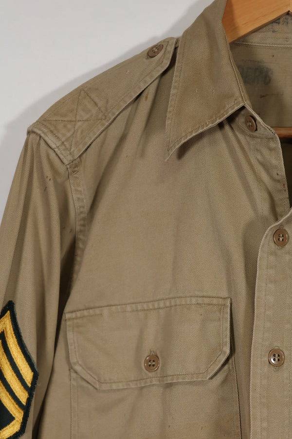 1960年代ロット サマーユニフォームシャツ LOCKE 元SF隊員 放出 中古品