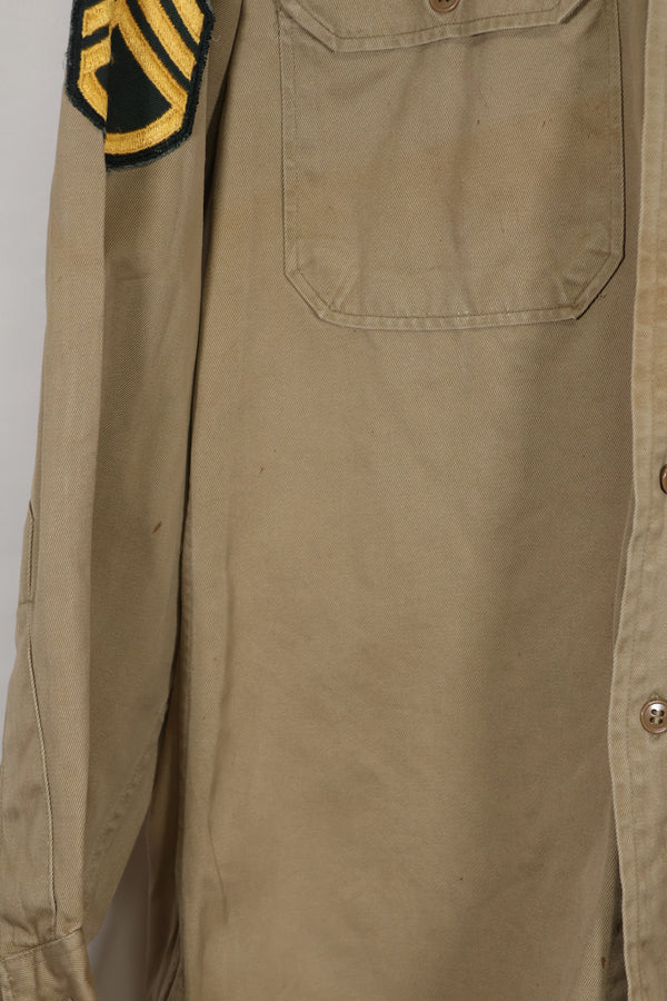 1960年代ロット サマーユニフォームシャツ LOCKE 元SF隊員 放出 中古品