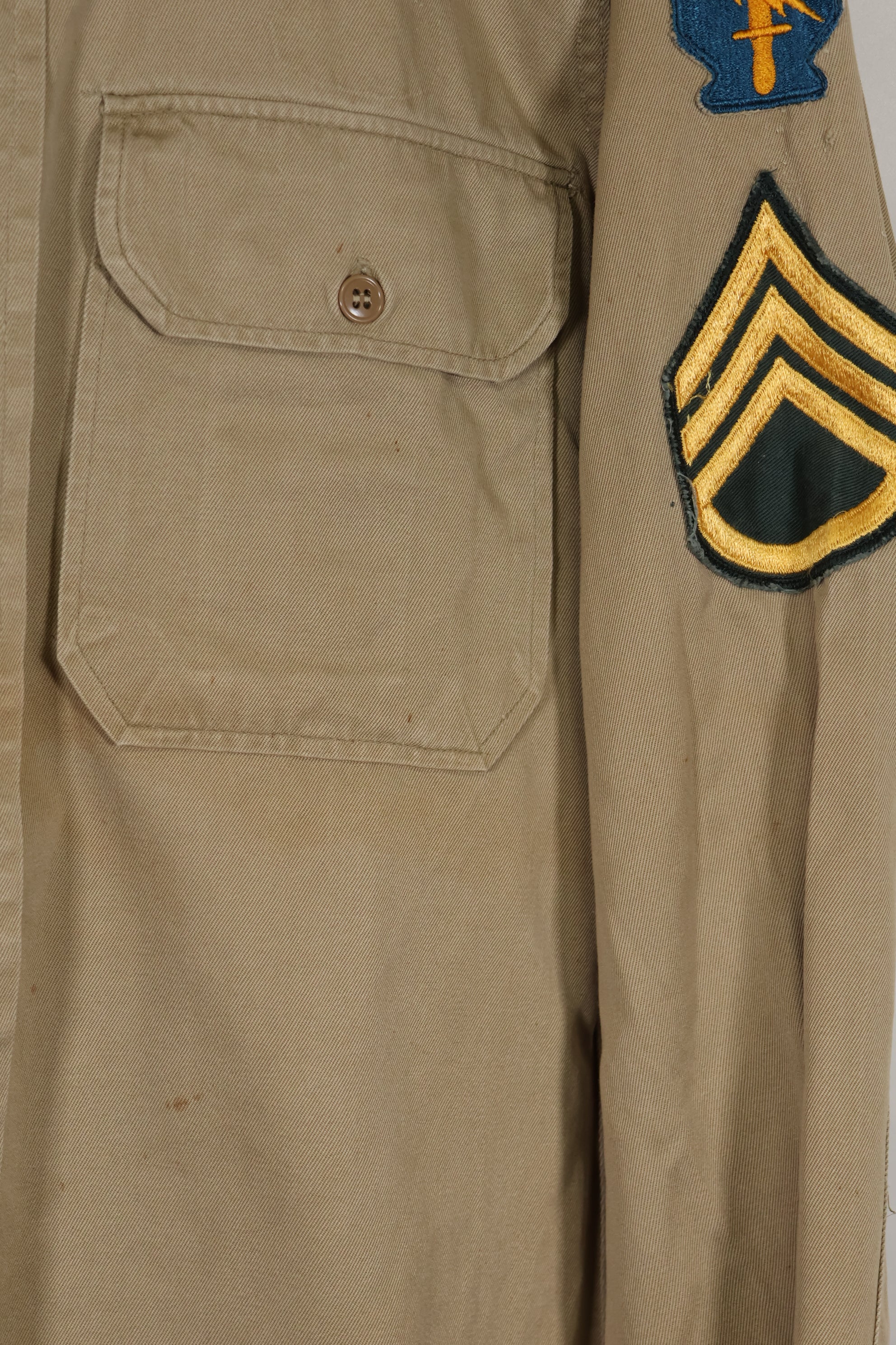 1960年代ロット サマーユニフォームシャツ LOCKE 元SF隊員 放出 中古品