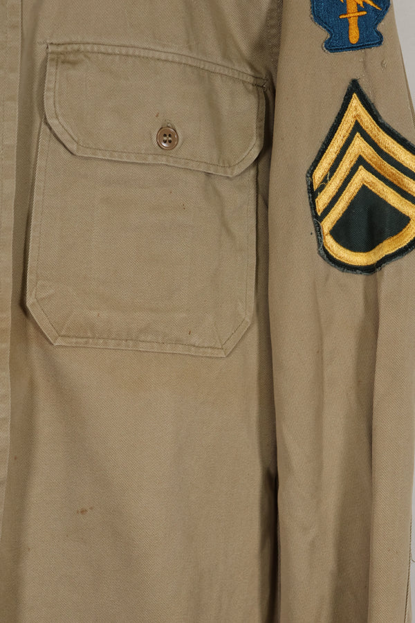 1960年代ロット サマーユニフォームシャツ LOCKE 元SF隊員 放出 中古品