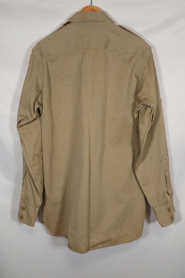 1960年代ロット サマーユニフォームシャツ LOCKE 元SF隊員 放出 中古品