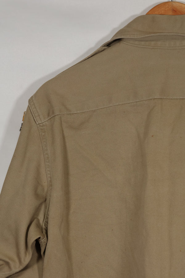 1960年代ロット サマーユニフォームシャツ LOCKE 元SF隊員 放出 中古品