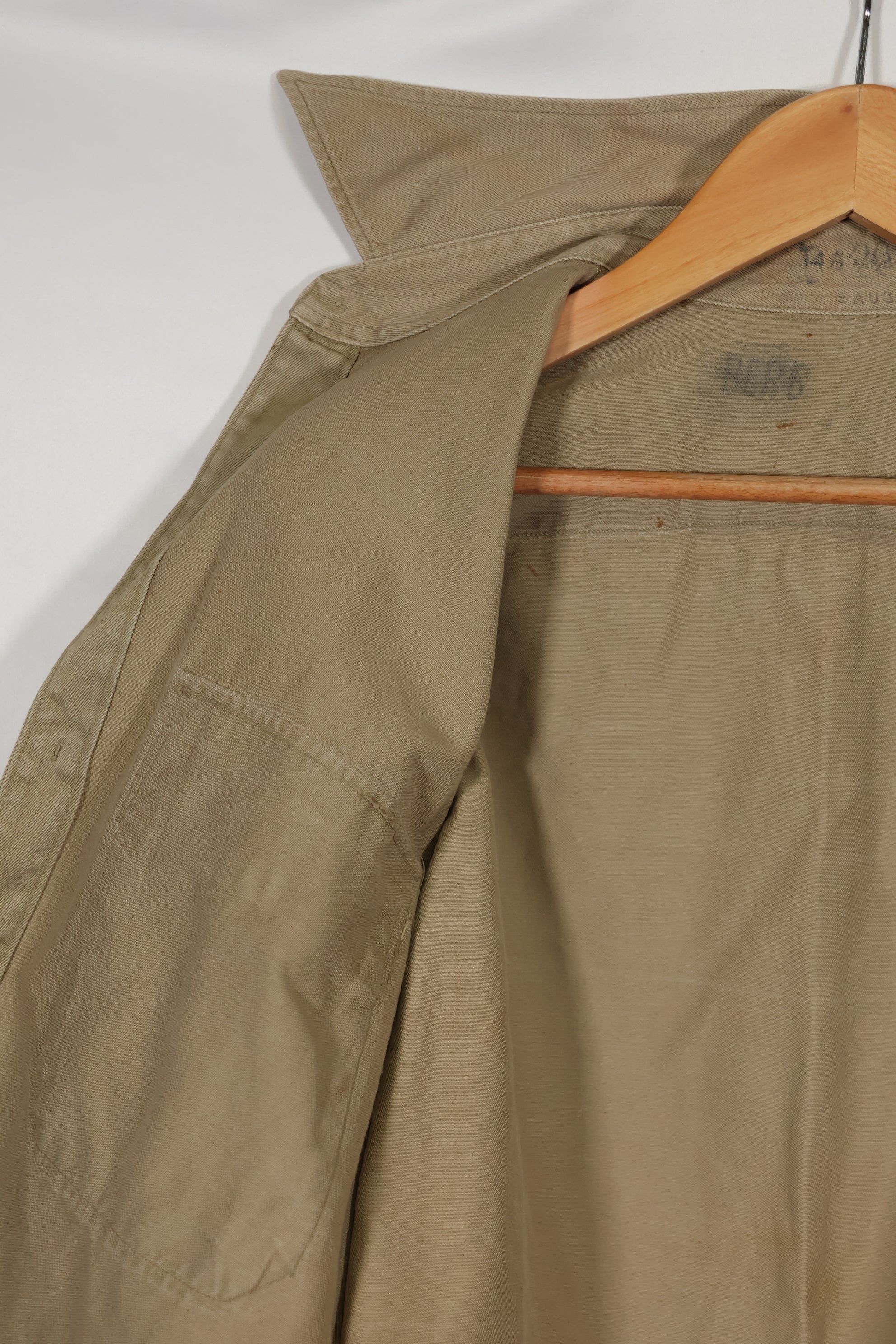 1960年代ロット サマーユニフォームシャツ LOCKE 元SF隊員 放出 中古品