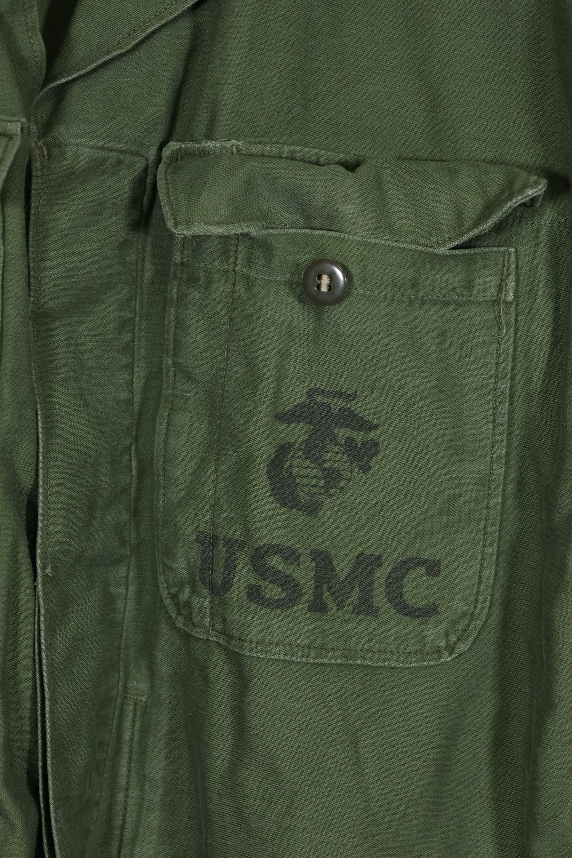 実物 1950年代 アメリカ海兵隊 P56 OG-107 ユーティリティシャツ 中古品 状態良い