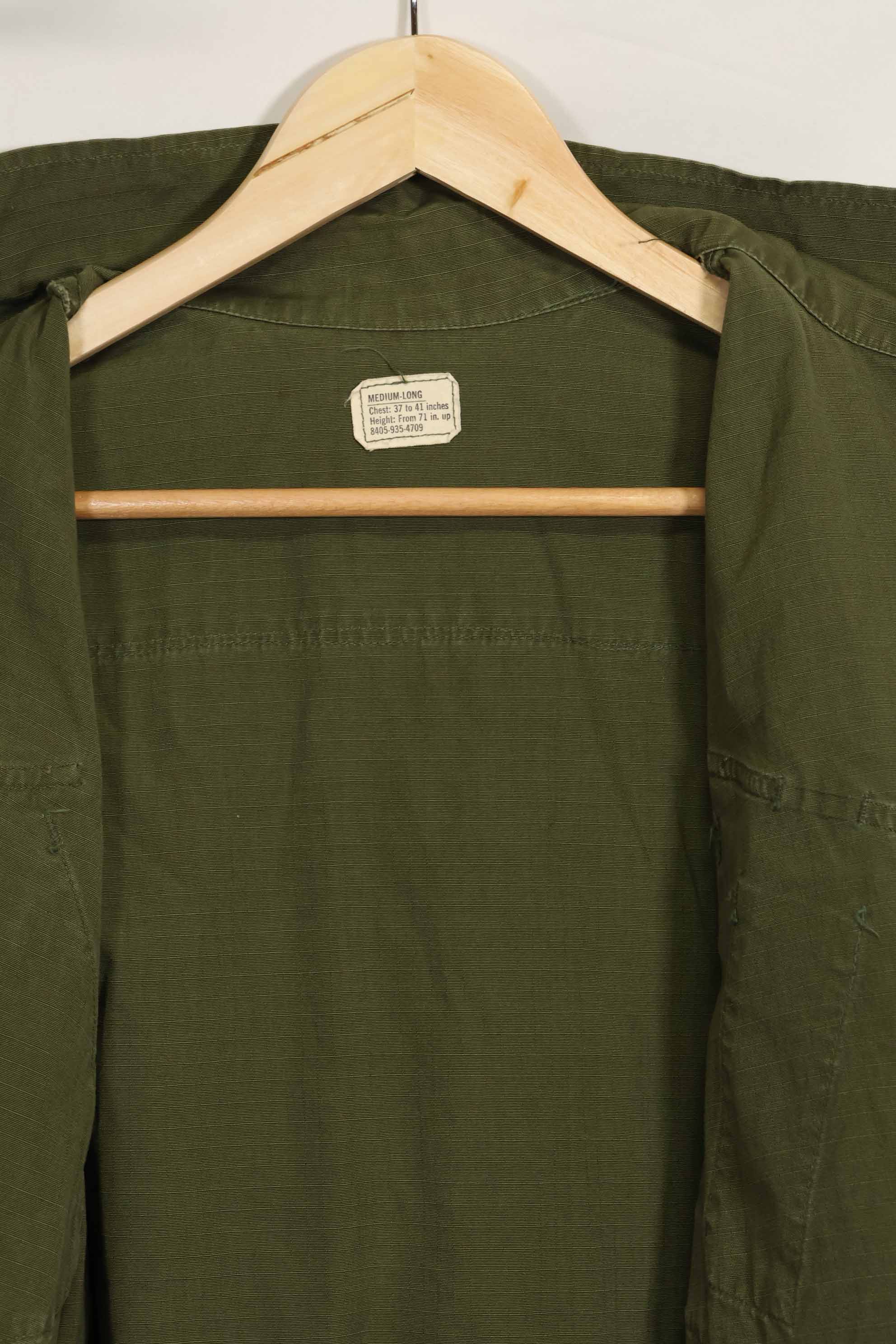 1969年契約 4th Model ジャングルファティーグ ジャケット M-L 中古品 状態良い